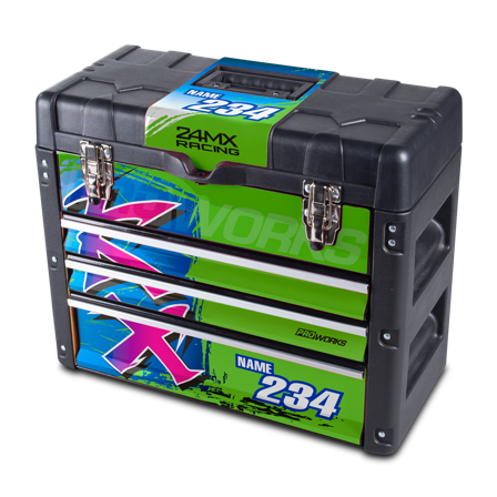 24MX X3 Toolbox Decal Kit Green