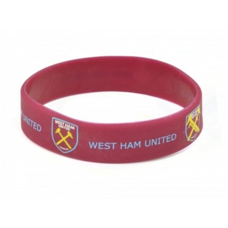 West Ham Silikonarmband En Storlek Vinröd