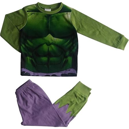 Utrolige Hulk Pyjamas for Gutter Kles Opp Pjs Barn Avengers Nyhet Full Lengde Sett
