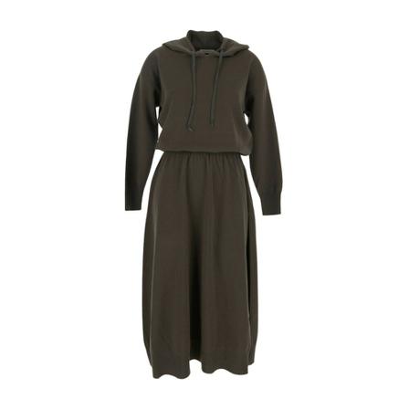 Fabiana Filippi, Midi Dresses Grijs, Dames, Maat:M,wol