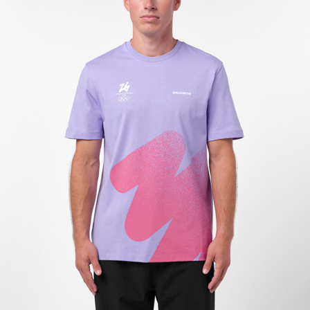 Salomon - Maglie baselayer Gold Graphic Tee Uni - Violet Tulip