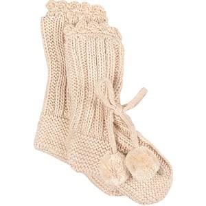 Kids - Louise Misha Venus Knitted Slippers Cream 6 Months - Slippers - 6 months - Cream - Mädchen