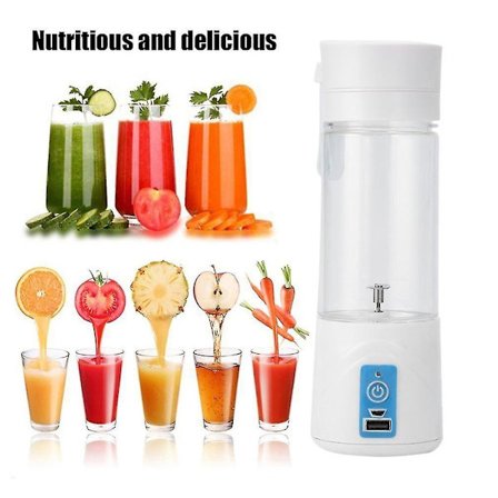 Bärbar 380ml USB Elektrisk Fruktjuiceflaska Blender