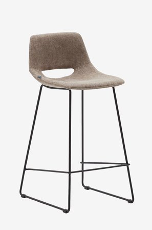 Kave Home - Baarijakkara - zahara 2-pack - Ruskea - Baarituolit & baarijakkarat - - Homeroom