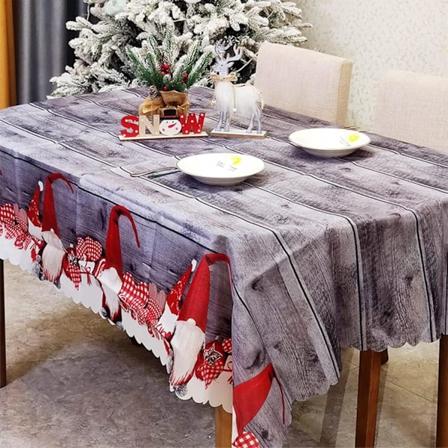 180 x 145 cm Rektangulært Juledukservise Vaskbart Juledukservise Borddekke Jul for Julebordsdekorasjoner Festutstyr