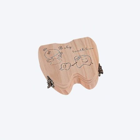 Baby Tenner Minneboks i Tre - Tannfe Bokser Barn Kids Tann Oppbevaring Holder Organizer for Barn Baby Shower Bursdag Souvenir