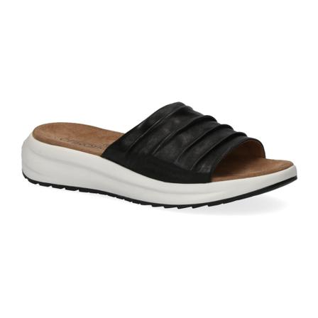 Caprice Leather smut svart, Dam Flip-flops, Dam, Storlek: 39 EU