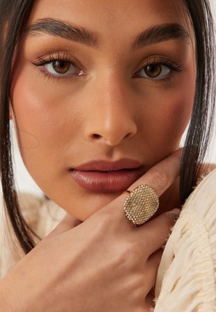 Pilgrim - Ember Ring -plated - Gold - Accessoarer - - Bubbleroom