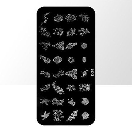 Leimauslevy - Kynsikoristeet - ZK15 - Suorakulmio