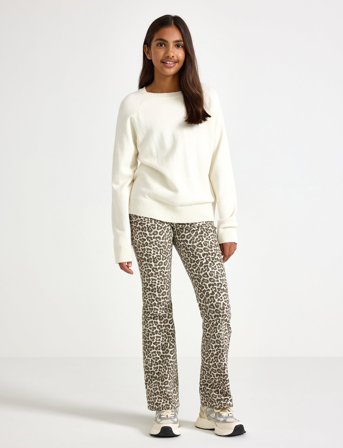 Lindex Trousers Woven Freja Twill - Beige - 170