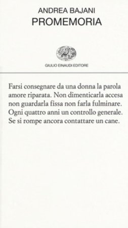 Promemoria Andrea Bajani