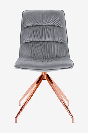 Loft24 - Spisebordsstol Zoe, 2 stk. - Grå - Stole - Fra Homeroom