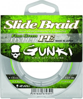 Slide Braid 125 Fluo Green, 0,11mm