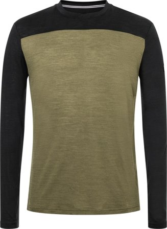 Super.natural Men's Contrast Long Sleeve Men long-sleeved training tops Green L