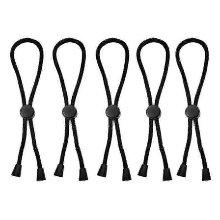 5-delt sæt hårelastikker til tykt naturligt hår krøllet hår justerbar længde