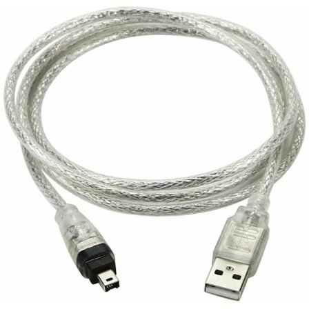 USB hane till Firewire IEEE 1394 4-stifts hane iLink adapterkabel för Sony DCR-TRV75E DV