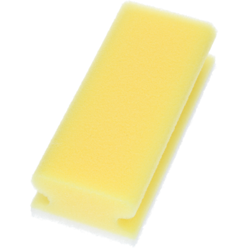 RENGJØRINGSSVAMP HVIT/GUL STOR