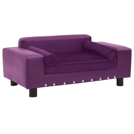 Vidaxl Hundsoffa Mörklila 81x43x31 Cm Plysch Och Konstläder Lila