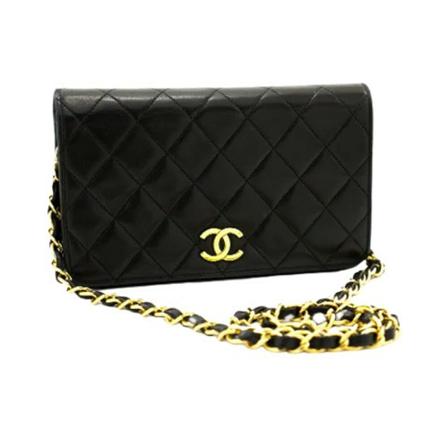 Chanel Vintage, Pre-owned Leather chanel-bags Zwart, Dames, Maat:ONE Size,leer