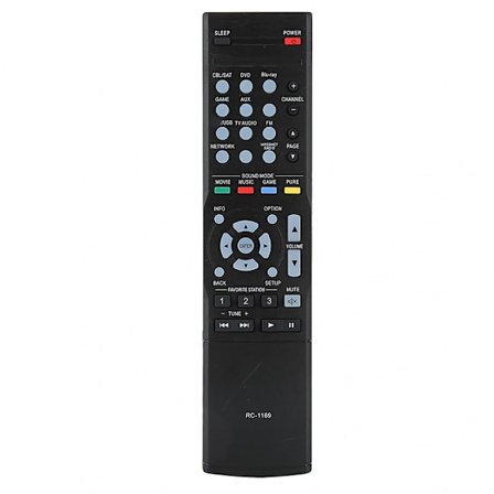 DENON RC-1169 ABS Forstærker Fjernbetjening - Holdbar Sort