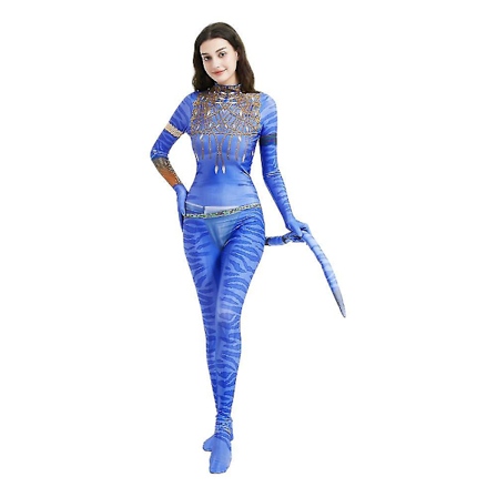 Cosplay Avatar Kostyme Dame Jul Jumpsuit For Maskeradefest Og Halloween Bobysuit Klær Fra Film The Way Of Water C-mxbc Voksen - Kvinner Adult - Women 