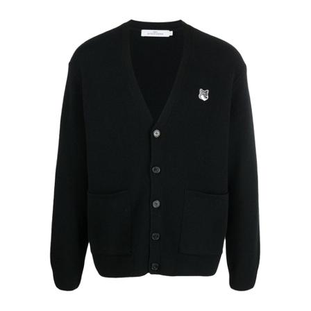 Maison Kitsuné Stickat svart, Herr Cardigans, Herr, Storlek: L