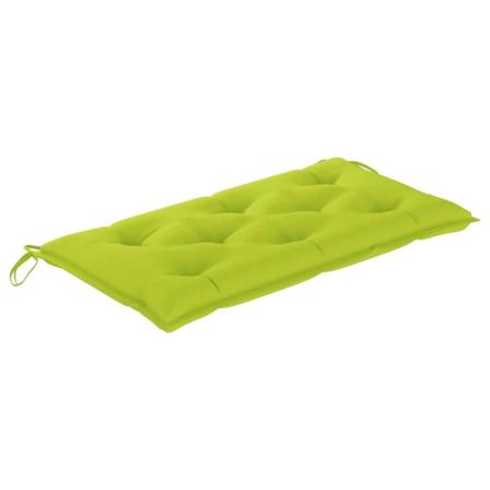 Vidaxl Bänkdyna För Trädgården Ljusgrön 110x50x7 Cm Tyg Grön