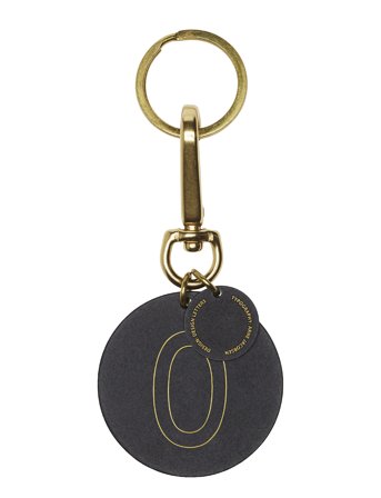 Personal Key Ring & Bagtag Black Design Letters