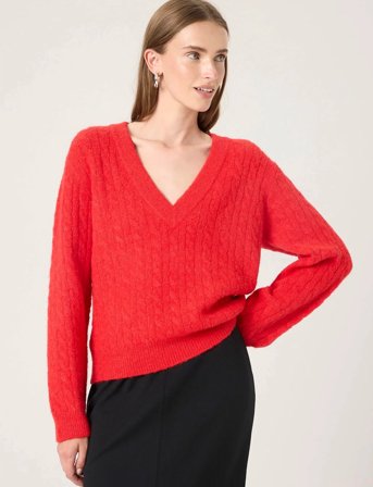 Soaked in Luxury Slvespera Pullover - Red - M