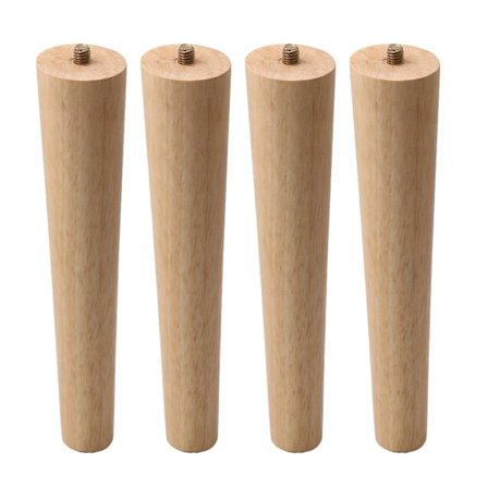 4 kpl Massiivipuuta Pyöreät Kapenevat Tuolin Pöydänjalat 25mm Pohjan Halkaisija M8 Kierre #yg