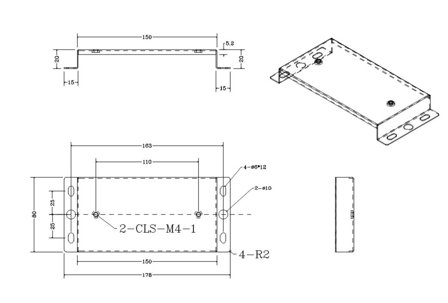 ALLNET Montagewinkel Wand bintec elmeg Dect Station, weiß