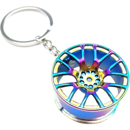 Hjulnyckelring, Regnbågsnyckelring Cool Hängande Nyckelring IC