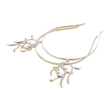 2 stk Metall Hårbøyle Jul Reinsdyr Hodebånd Jul Gevir Hårbøyle Reinsdyrører Hodebånd Jul Reinsdyr Hårbøyle/bl