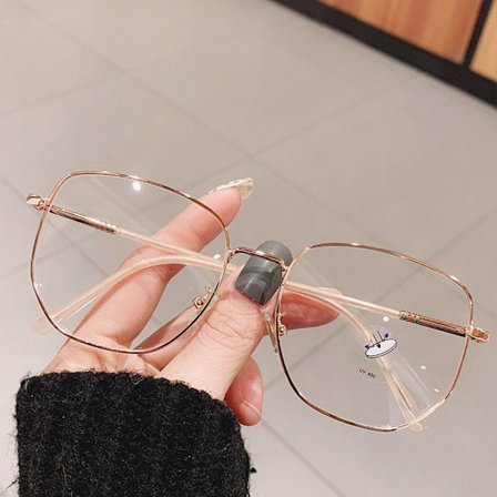 Anti-Blue Light Glasögon Överdimensionerade glasögon ROSE GULD