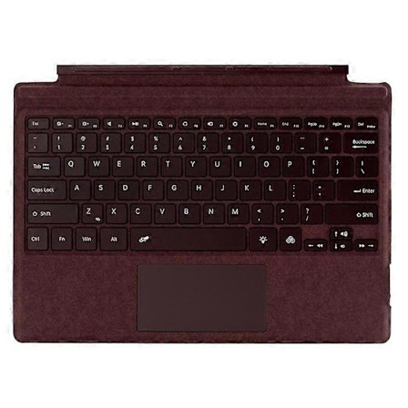 1089D Kompatibelt Färgglatt Bakgrundsbelyst Bluetooth-tangentbord med pekplatta för Microsoft Surface Pro 7+ / 7 / 6 / 5 / 4 / 3