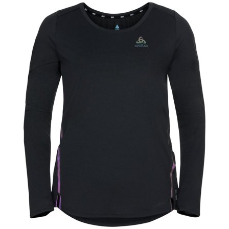 Odlo Women's Zeroweight CT Blackpack L/S Crew Neck Women long-sleeved training tops Black S