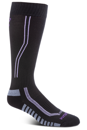 Sokker Klim Solstice Sock 1.0 Riding-High Rise Svart/lavendel S