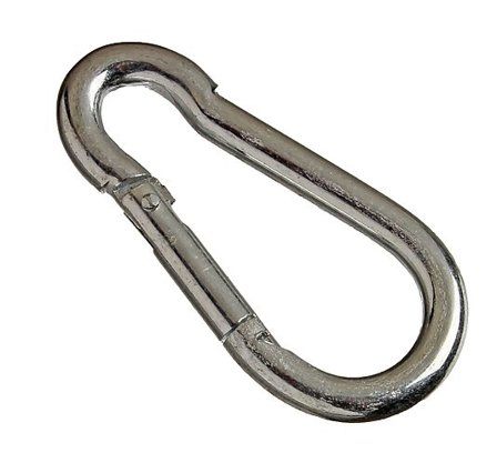 PN-BESLAG KARABINKROK ELEKTRO GALVANISERT 5X50MM 2STK