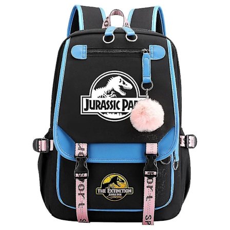 Jurassic Park Dinosaurusten Unisex-koulureput - Kangasreppu kannettavalle tietokoneelle lapsille, teineille ja aikuisille