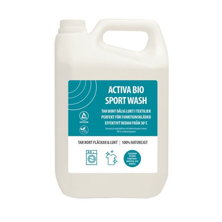 ACTIVA Tvättmedel Bio Sport Wash 5L - Lyreco - Städ och hygien - Tvättmedel och klädvård - Tvättmedel