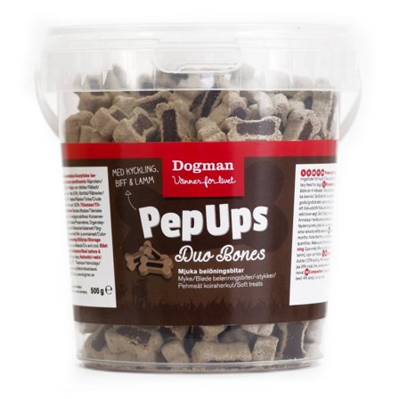 Dogman PepUps Duo Bones, 500g