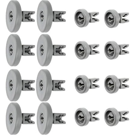 Spares2go Koritelineen pyörät Ikea Dw60 Rdw60 -astianpesukoneeseen (8 yläpyörää + 8 alapuolen pyörää) Yllätyslahja