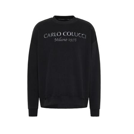 Carlo Colucci, Sweater Zwart, Heren, Maat:XL