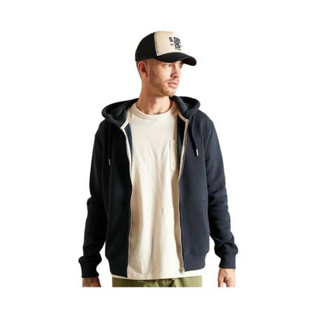Superdry Zip-throughs blå, Herr Tröjor, Herr, Storlek: 2XL