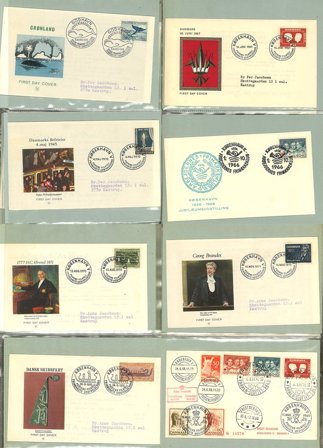 Danmark - FDC samling i 5 ringbind