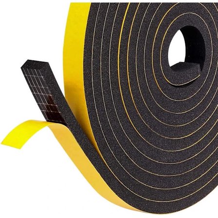 Selvklebende Skum Værstripe Tetning, 20mm x 10mm x 2m, Trekksikring