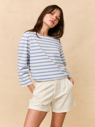 Jean Paul Femme - Sailor stripete t-skjorte - Dame - Blå - Gensere & Cardigans - XS