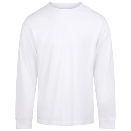 Awdis Unisex Långärmad T-shirt för vuxna M Arctic White