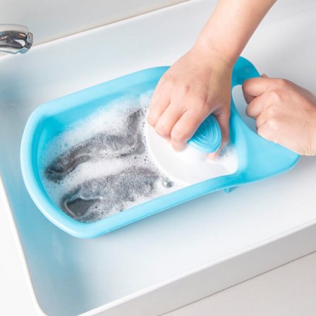 Bærbart undertøjsvaskebræt Plast alt-i-en vaskebræt ministrømper vaskebræt