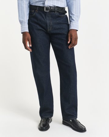 GANT Herren Straight Fit Jeans (40/34) Denim Melange
